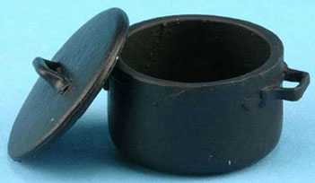 Dollhouse Miniature Pot with Lid